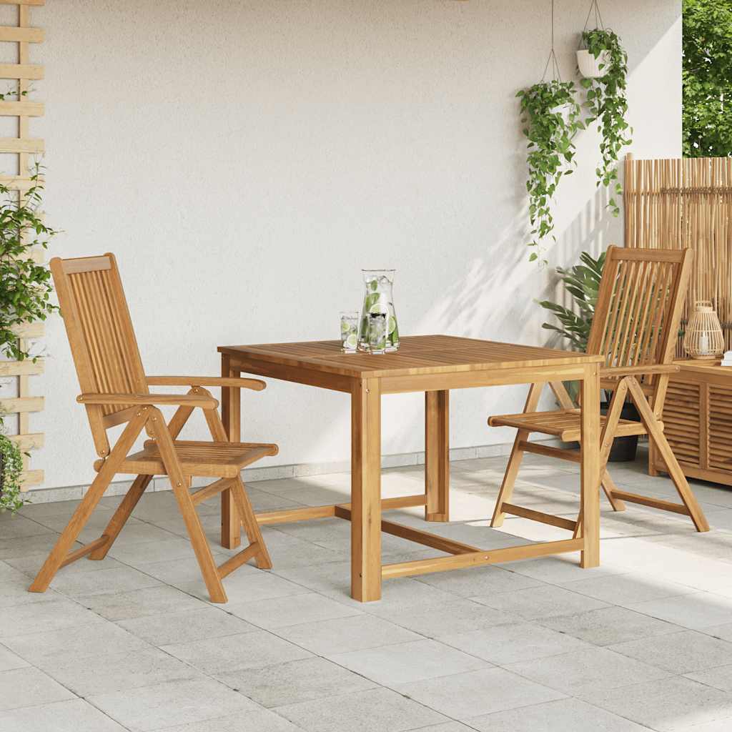 Gartenstühle 2 Stk. Klappbar Akazie Massivholz Braun
