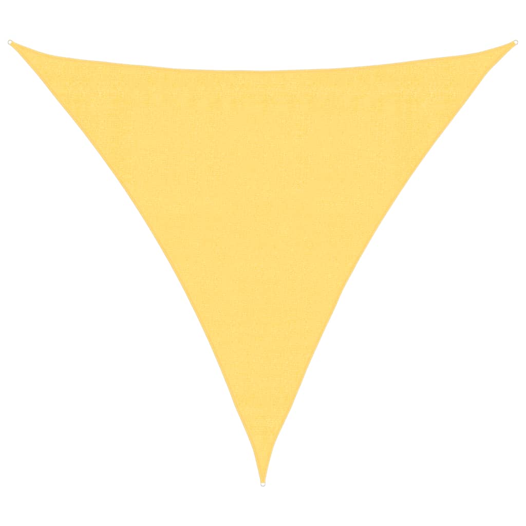 Sonnensegel HDPE Dreieckig 3,6x3,6x3,6 m Beige