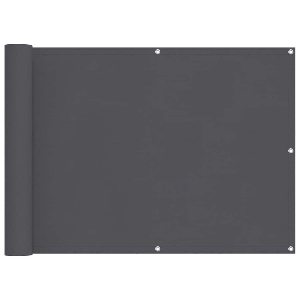 Balkonsichtschutz Oxfordgewebe 75x600 cm Anthrazit