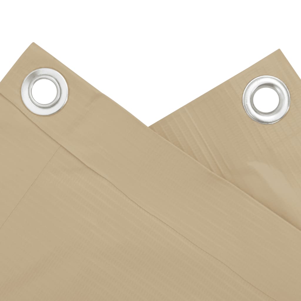 Balkonsichtschutz Oxfordgewebe 90x400 cm Beige