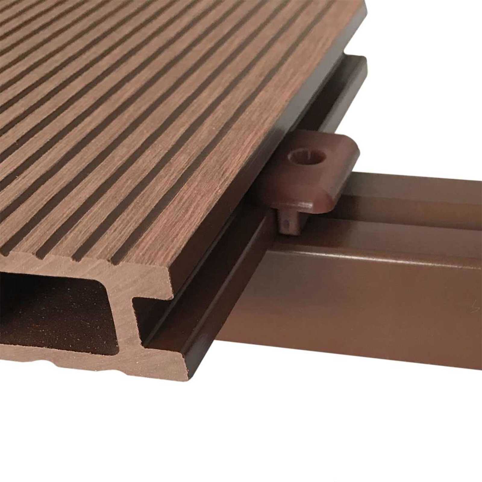 Terrassendiele 6 pcs Braun WPC