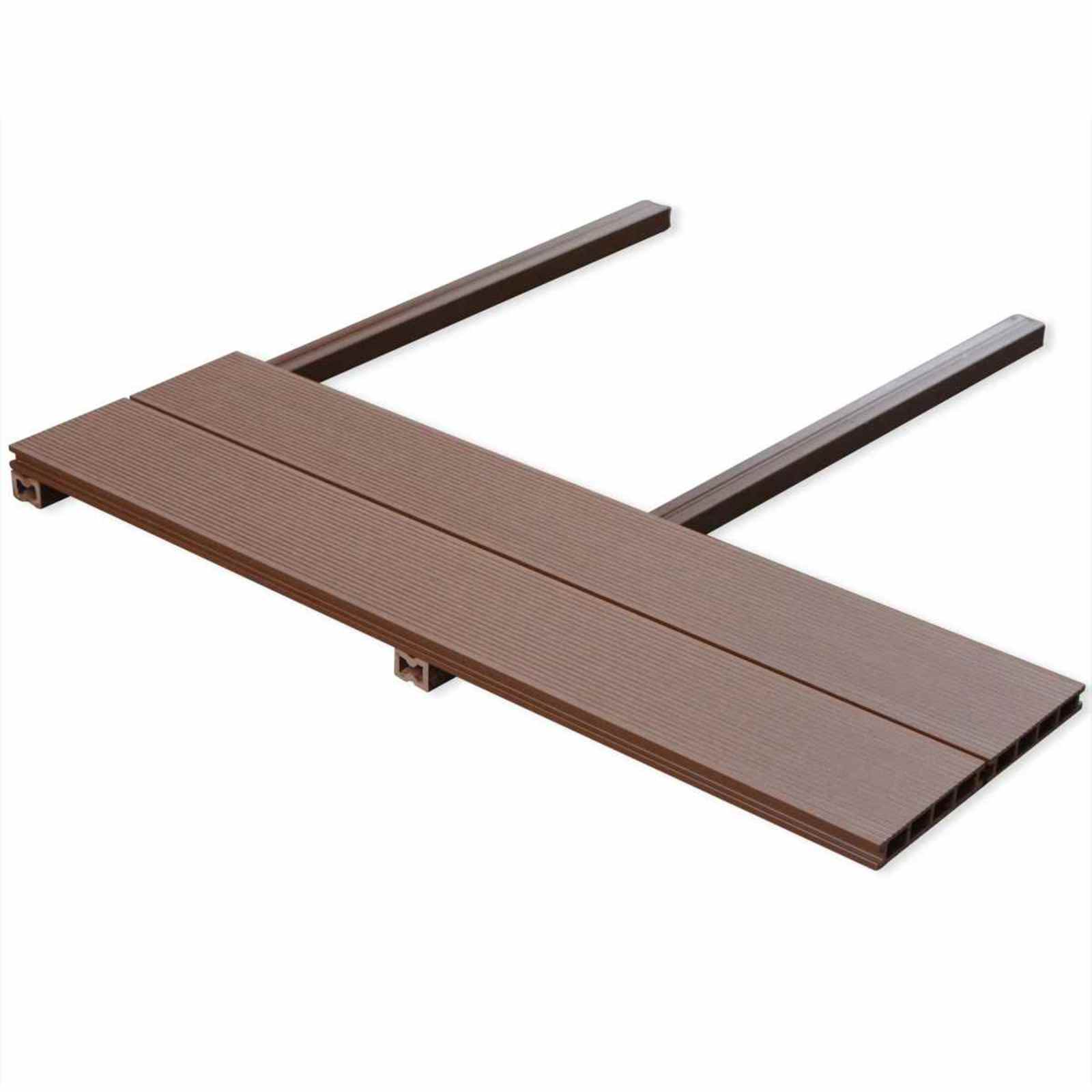 Terrassendiele 6 pcs Braun WPC