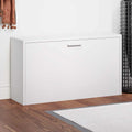 Schuhbank Weiß 80x24x45 cm