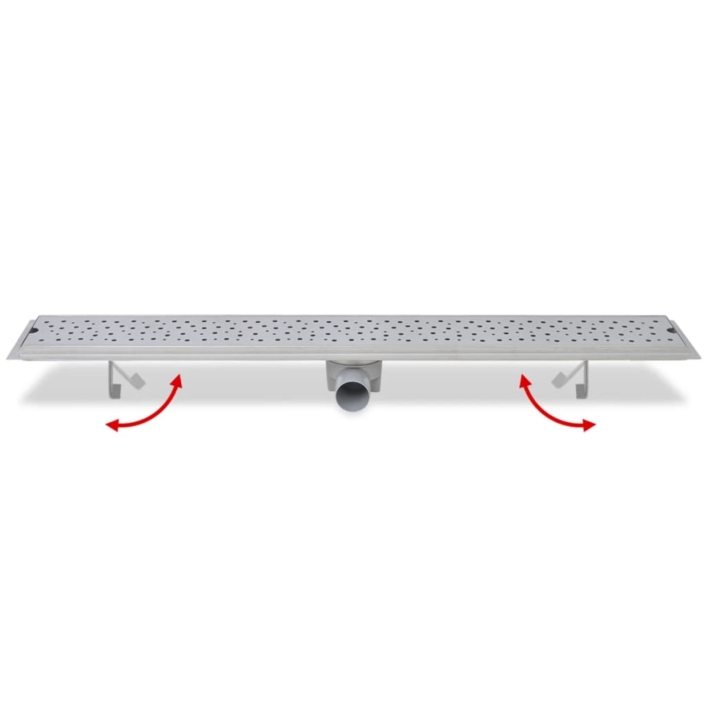 Duschrinne 930x140 mm Edelstahl Löcher-Design