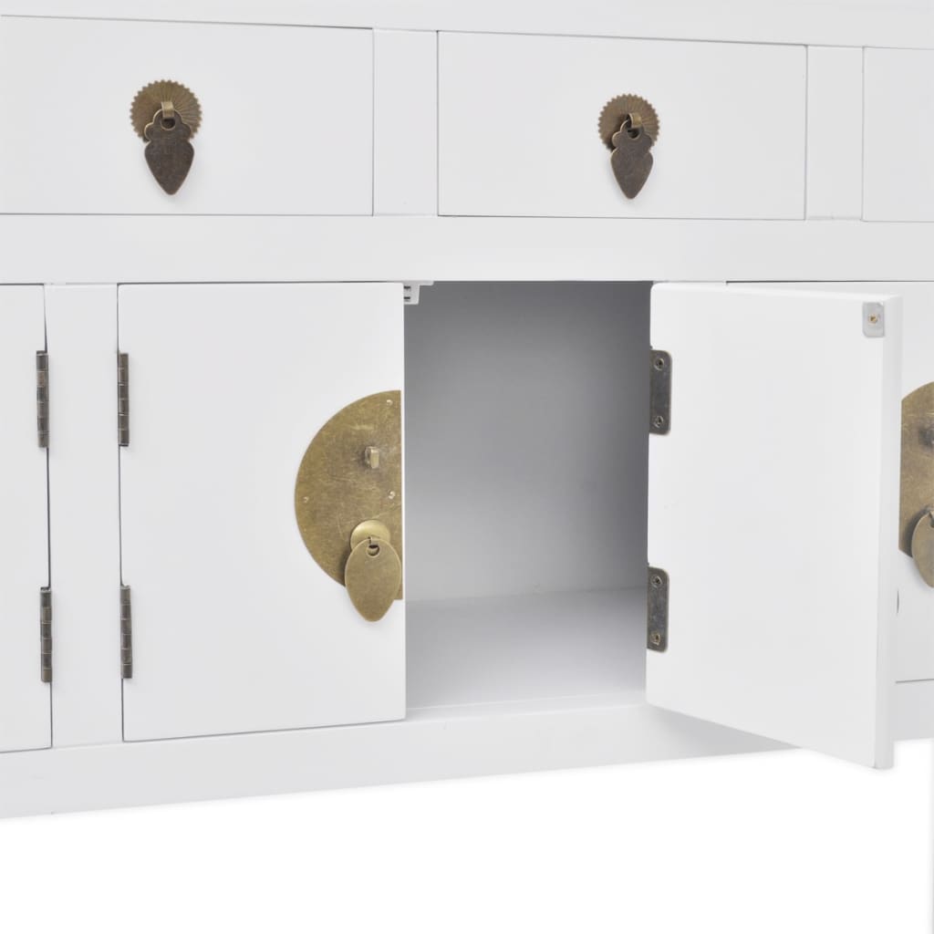 Sideboard Chinesischer Stil Massivholz Weiß