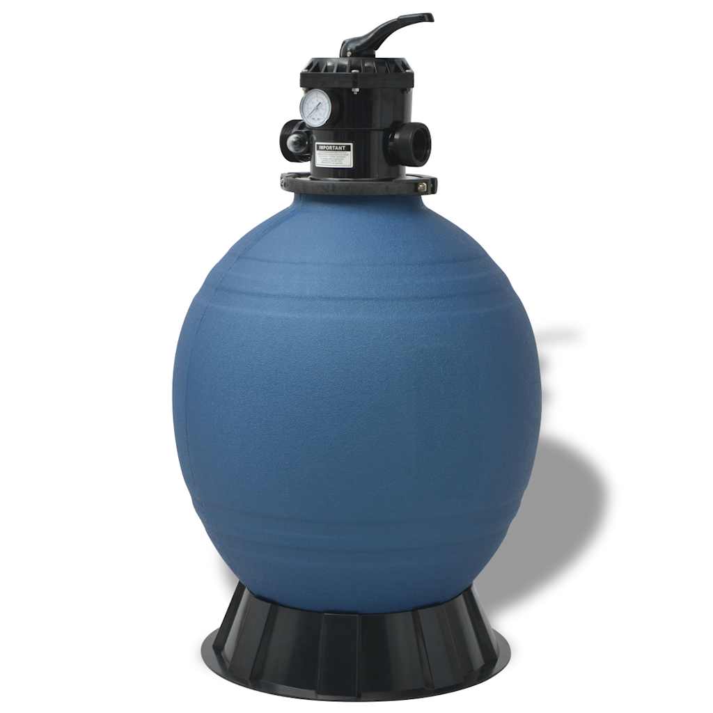 Pool Sandfilter Blau Ø 55,9 x 96,5 cm PE