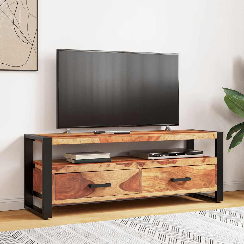 TV-Schrank 120x35x45 cm Massivholz Akazie