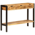 Sideboard mit 3 Schubladen 110x35x75 cm Massivholz Mango