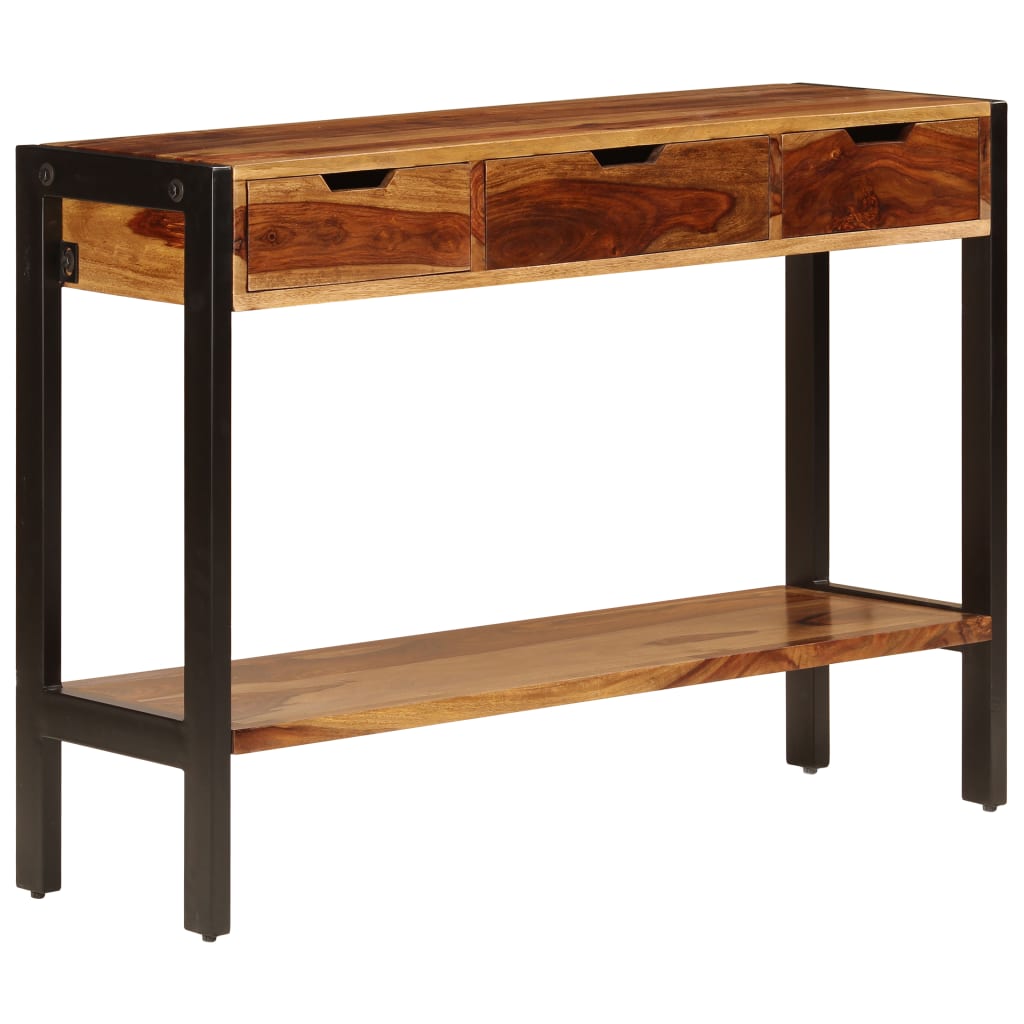 Sideboard mit 3 Schubladen 110x35x75 cm Massivholz Akazie