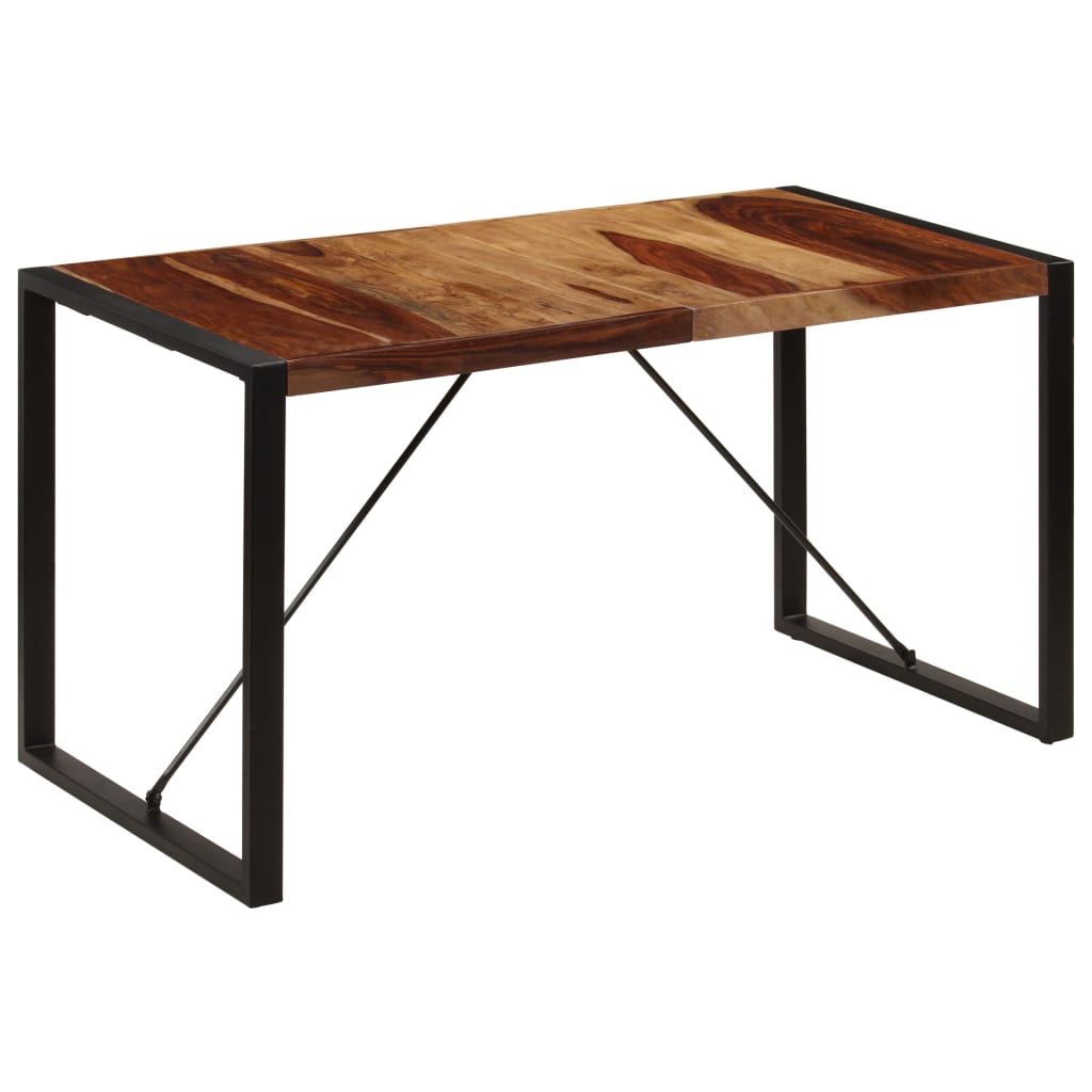 Esstisch 140 x 70 x 75 cm Massivholz Akazie