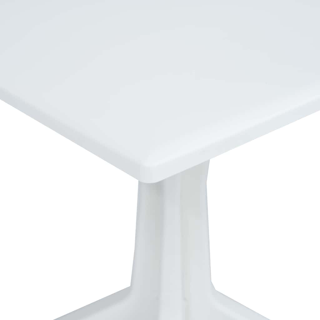 Gartentisch Weiß 70 x 70 x 71,7 cm Kunststoff