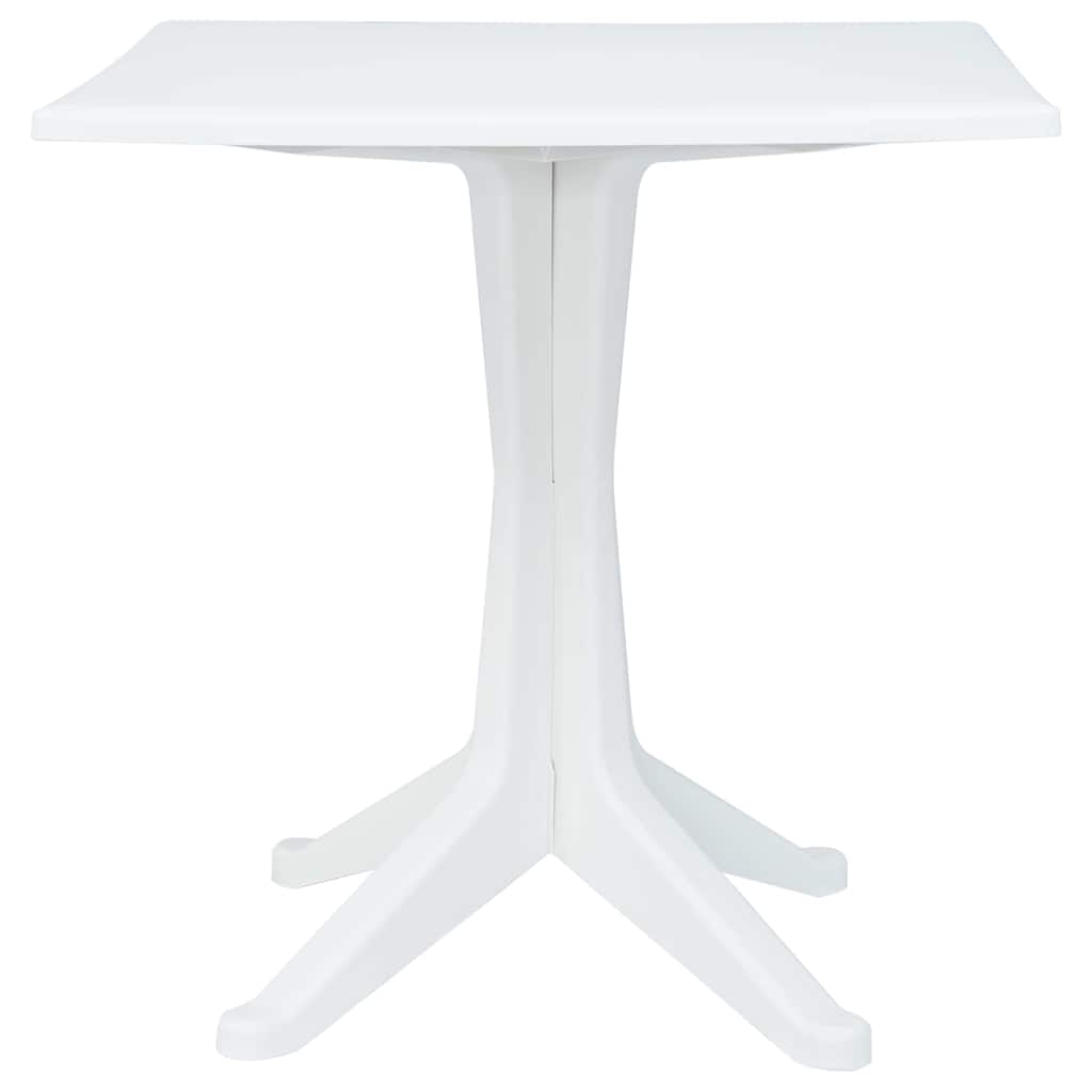 Gartentisch Weiß 70 x 70 x 71,7 cm Kunststoff