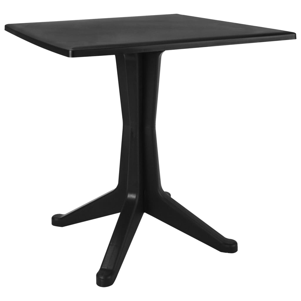 Gartentisch Anthrazit 70x70x71,7 cm Kunststoff