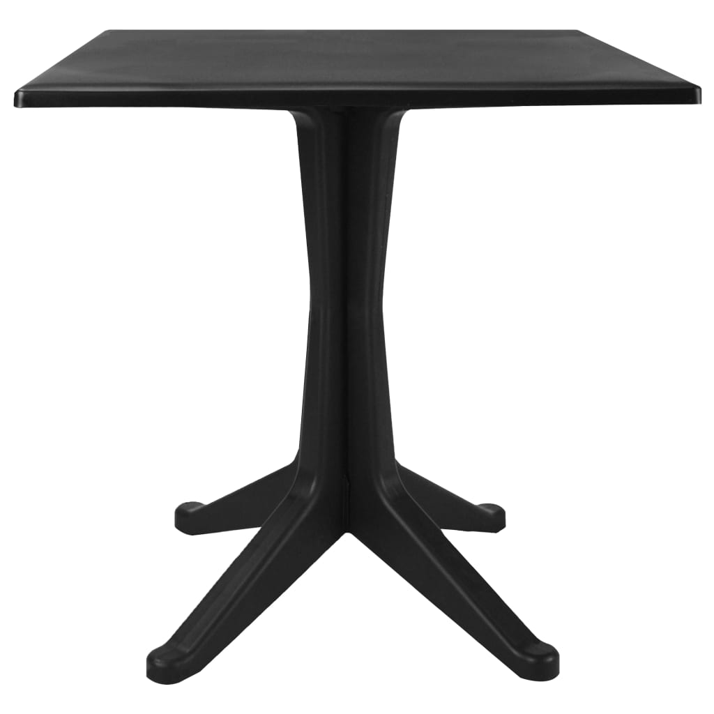 Gartentisch Anthrazit 70x70x71,7 cm Kunststoff