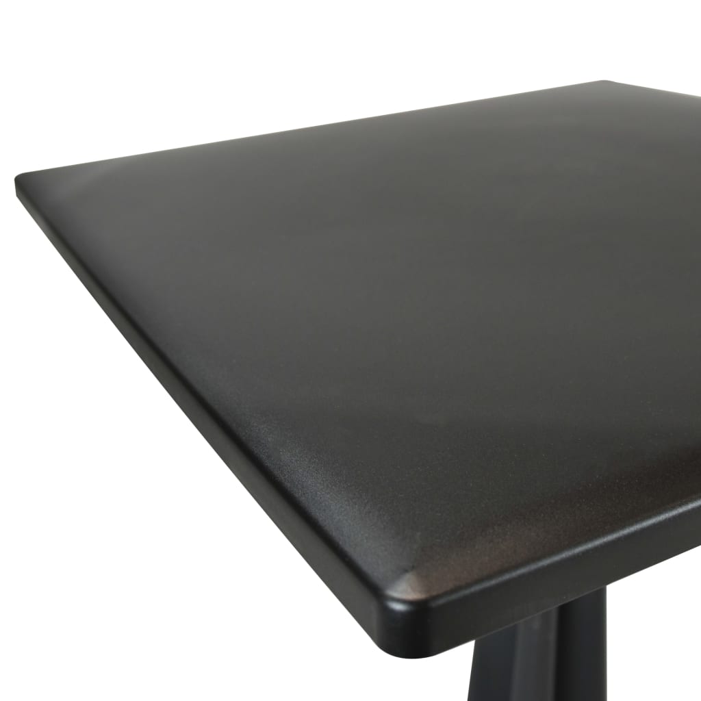 Gartentisch Anthrazit 70x70x71,7 cm Kunststoff