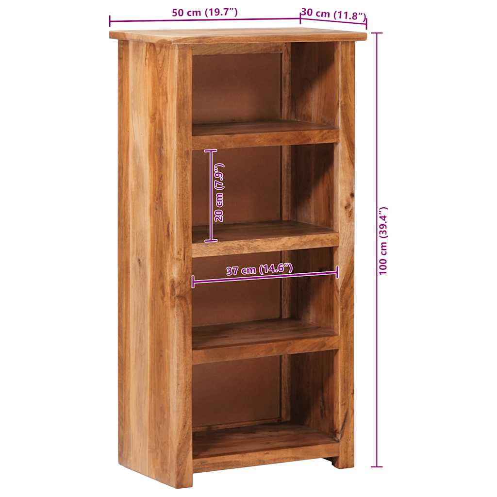 Bücherregal 50x30x100 cm Massivholz