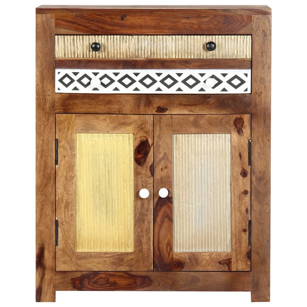 Beistellschrank 60x30x75 cm Massivholz Akazie