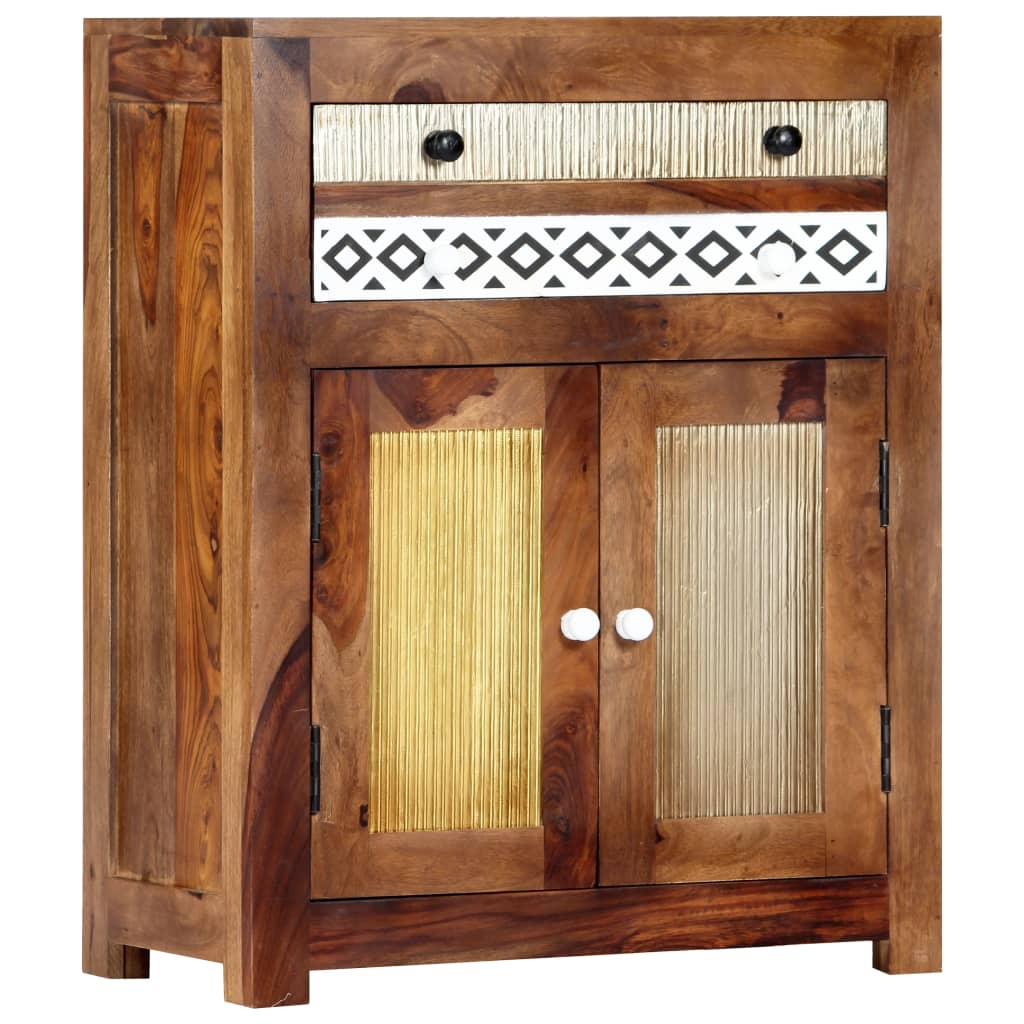 Beistellschrank 60x30x75 cm Massivholz Akazie