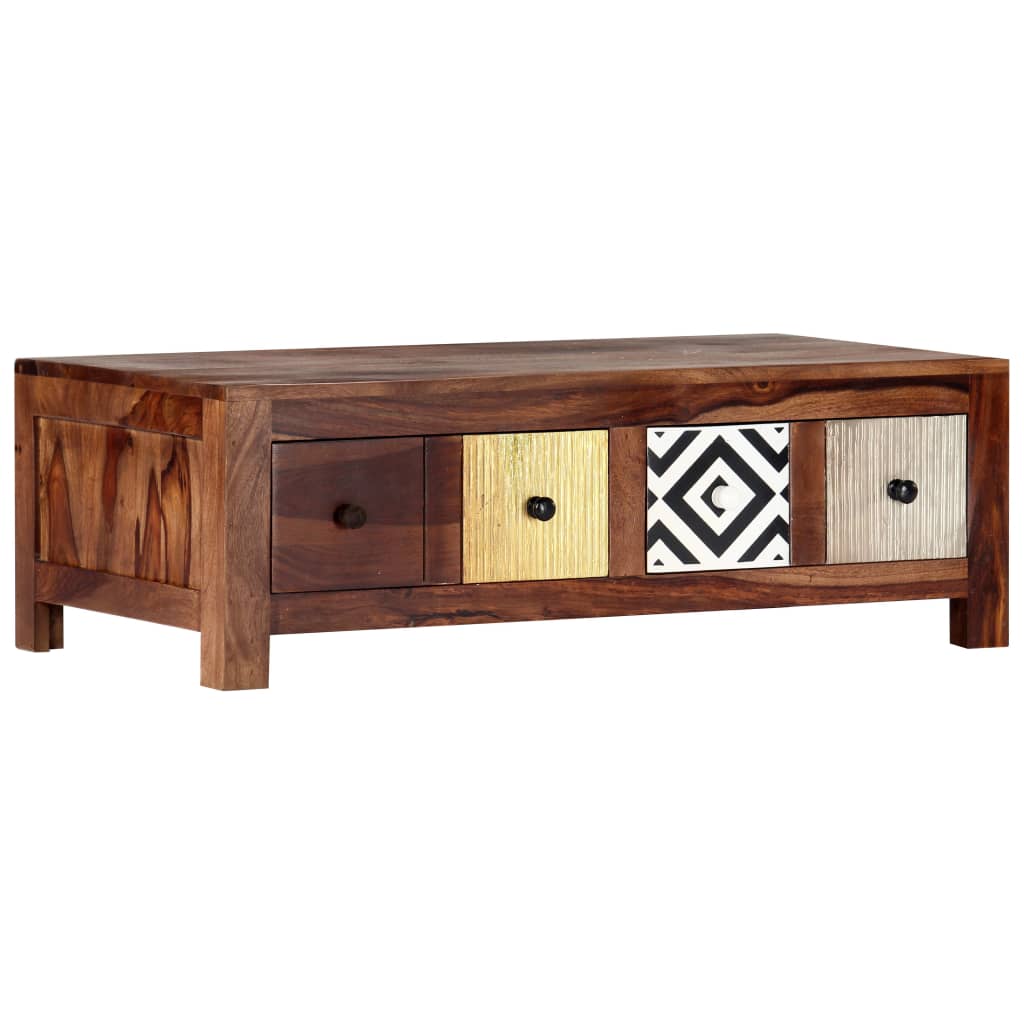 Couchtisch 90x50x30 cm Massivholz Akazie