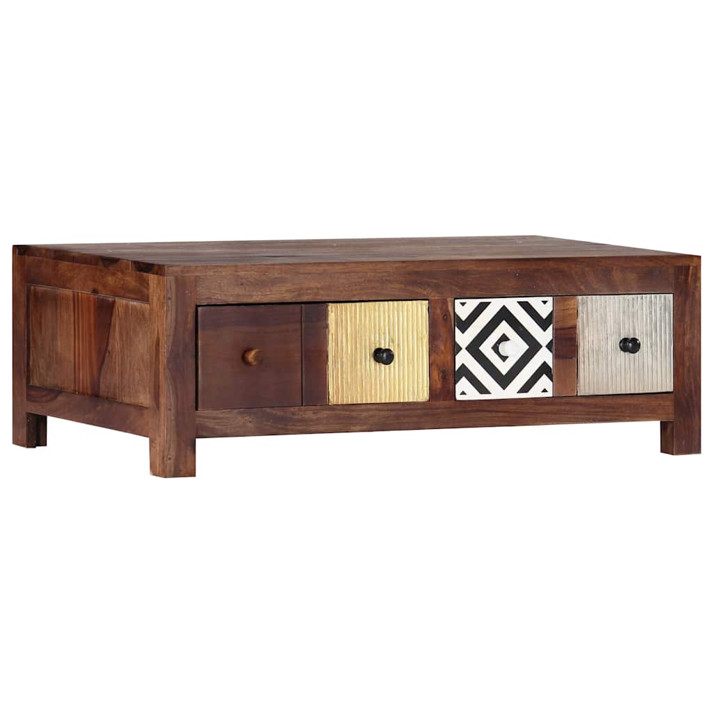 Couchtisch 90x50x30 cm Massivholz Akazie
