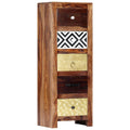 Beistellschrank 40x30x110 cm Massivholz Akazie