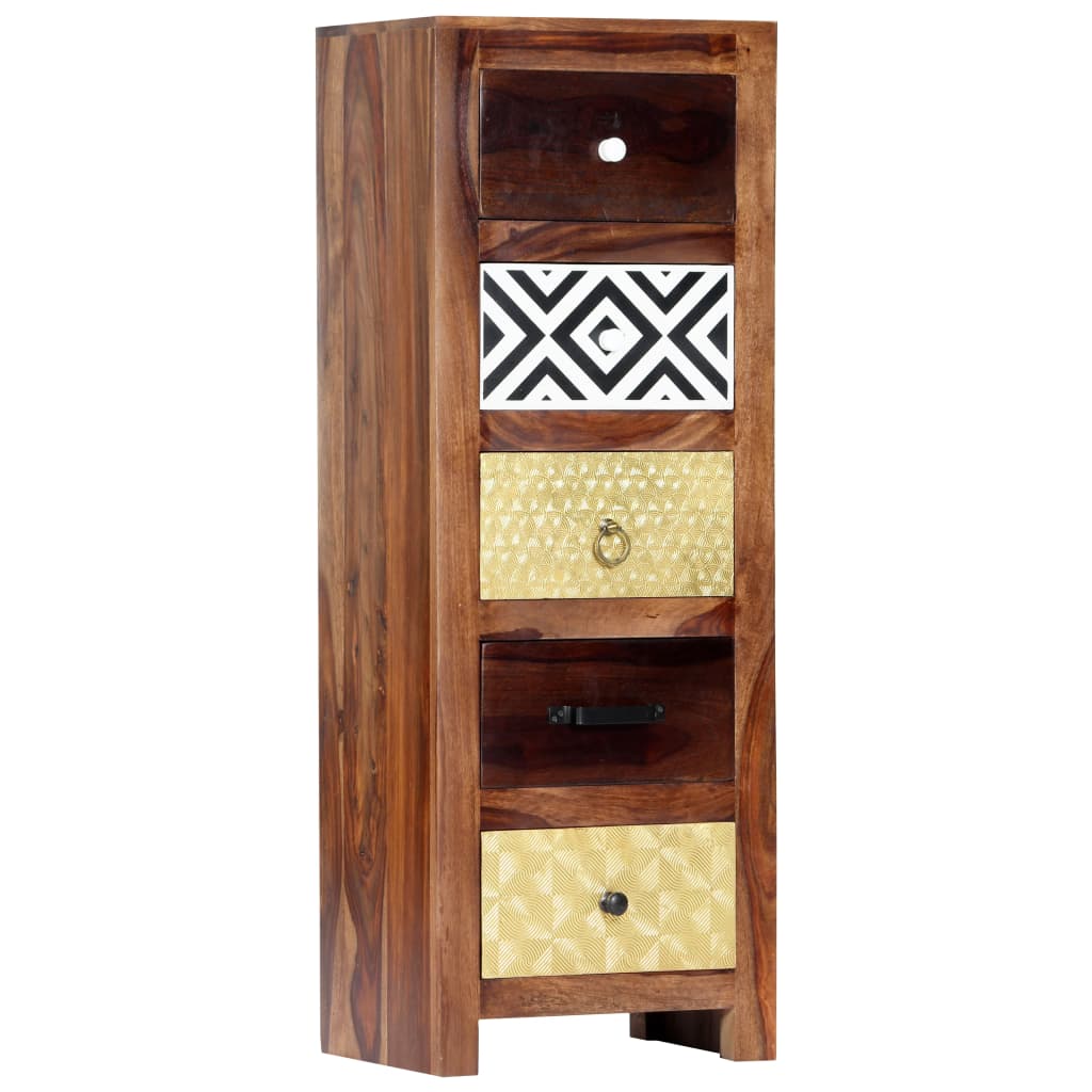 Beistellschrank 40x30x110 cm Massivholz Akazie