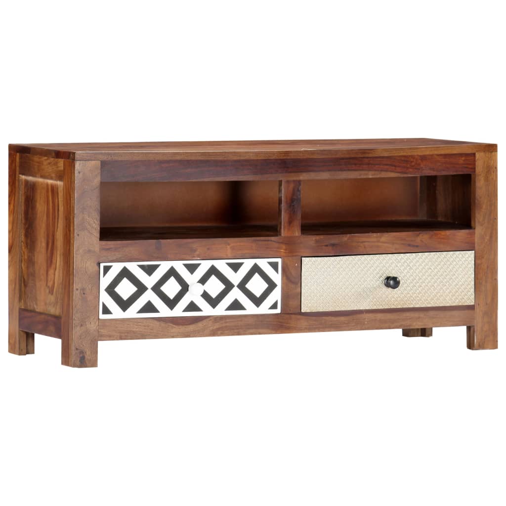 TV-Schrank 90x30x40 cm Massivholz Akazie
