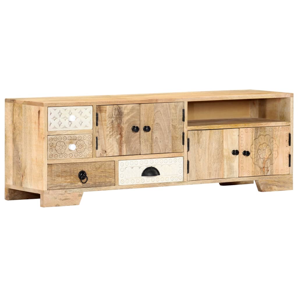 TV-Schrank 120x30x40 cm Massivholz Mango