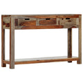 Konsolentisch mit 3 Schubladen 120x30x75 cm Massivholz Akazie