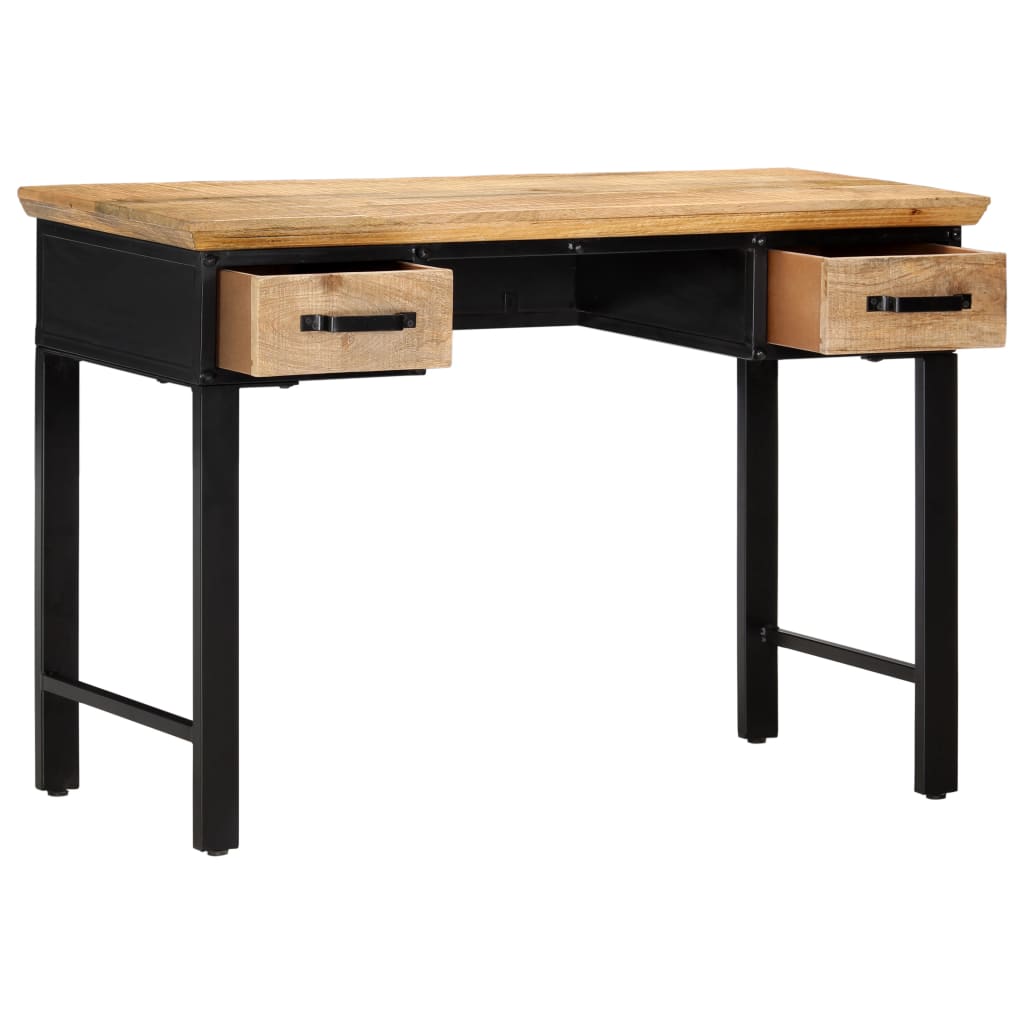 Schreibtisch 110 x 50 x 76 cm Mangoholz Massiv