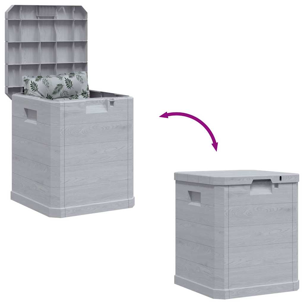 Garten-Aufbewahrungsbox 90 L Hellgrau