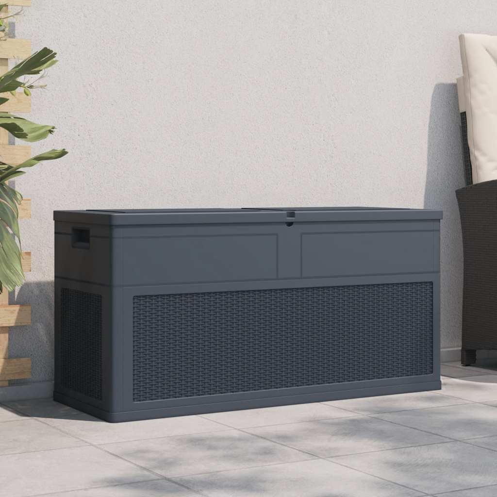 Garten-Aufbewahrungsbox 320 L Anthrazit