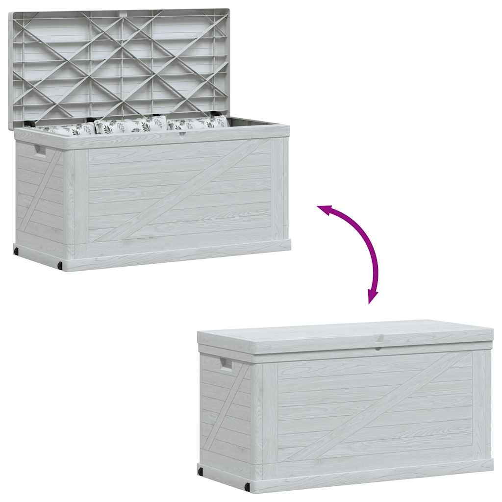Garten-Aufbewahrungsbox 420 L Hellgrau