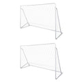Fußball-Tornetze 2 Stück 240 x 90 x 150 cm Stahl