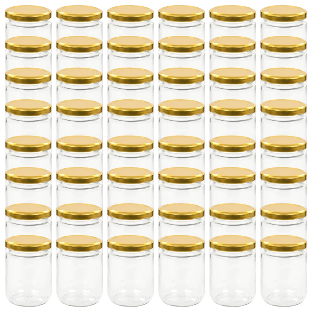 Marmeladengläser mit Goldenem Deckel 48 Stk. 230 ml