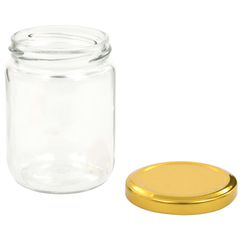 Marmeladengläser mit Goldenem Deckel 48 Stk. 230 ml