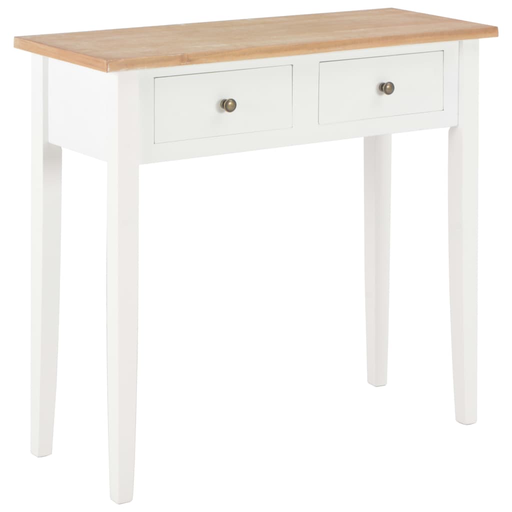 Frisiertisch Konsolentisch Weiß 79 x 30 x 74 cm Holz