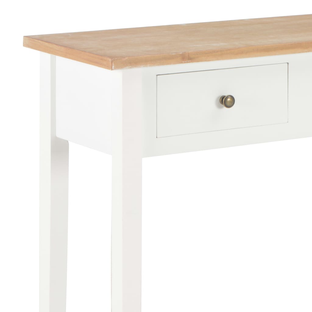 Frisiertisch Konsolentisch Weiß 79 x 30 x 74 cm Holz