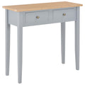 Frisiertisch Konsolentisch Grau 79 x 30 x 74 cm Holz