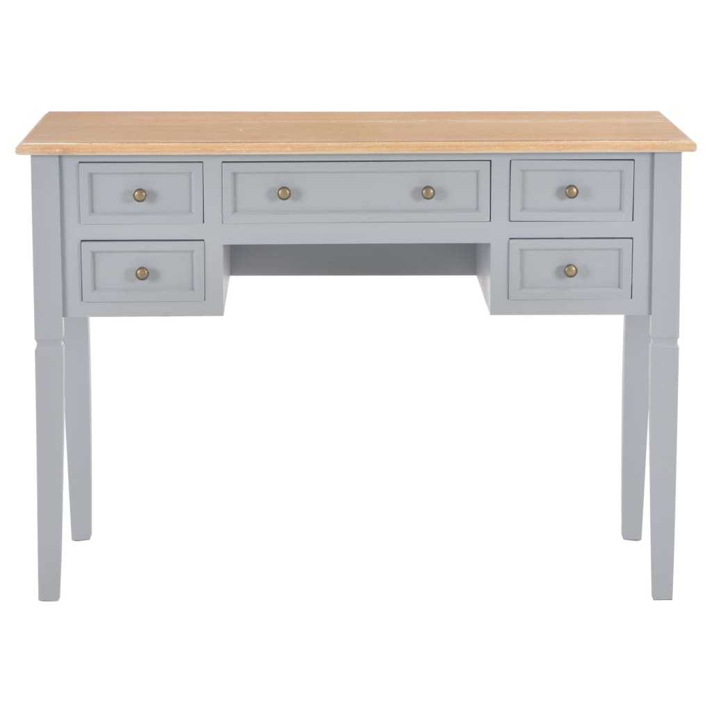 Schreibtisch Grau 109,5 x 45 x 77,5 cm Holz