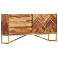 Sideboard 118x30x60 cm Massivholz Akazie
