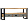 TV-Schrank 130 x 30 x 50 cm Massivholz Mango