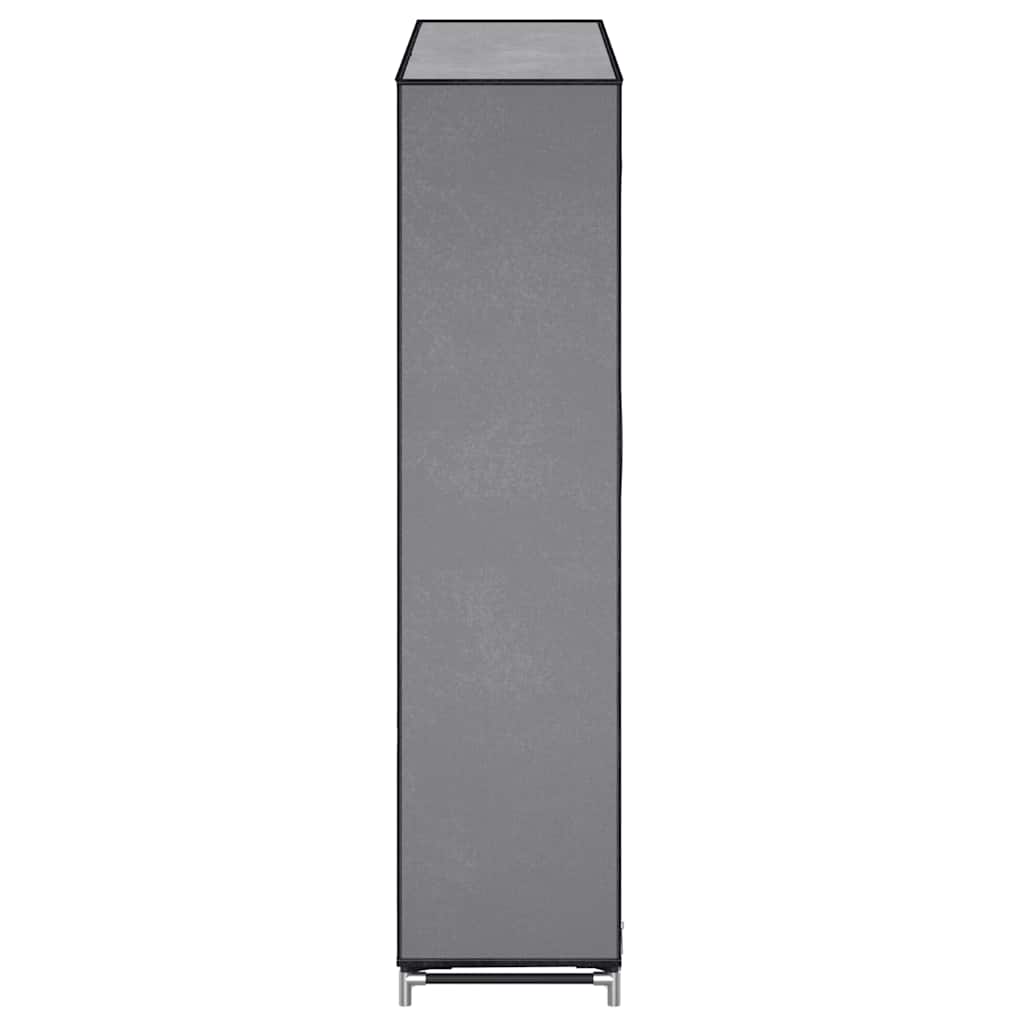 Schuhschrank mit Abdeckung Grau 115 x 28 x 110 cm Stoff