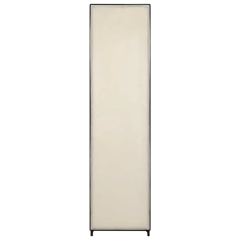Kleiderschrank mit 4 Fächern Creme 175 x 45 x 170 cm
