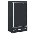 Kleiderschrank Schwarz 87 x 49 x 159 cm Stoff