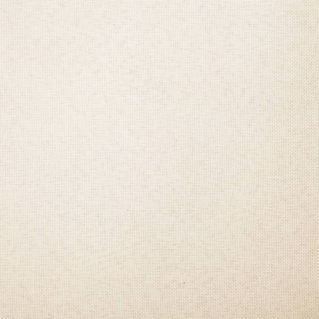 Sitzbank 139,5 cm Cremeweiß Polyester