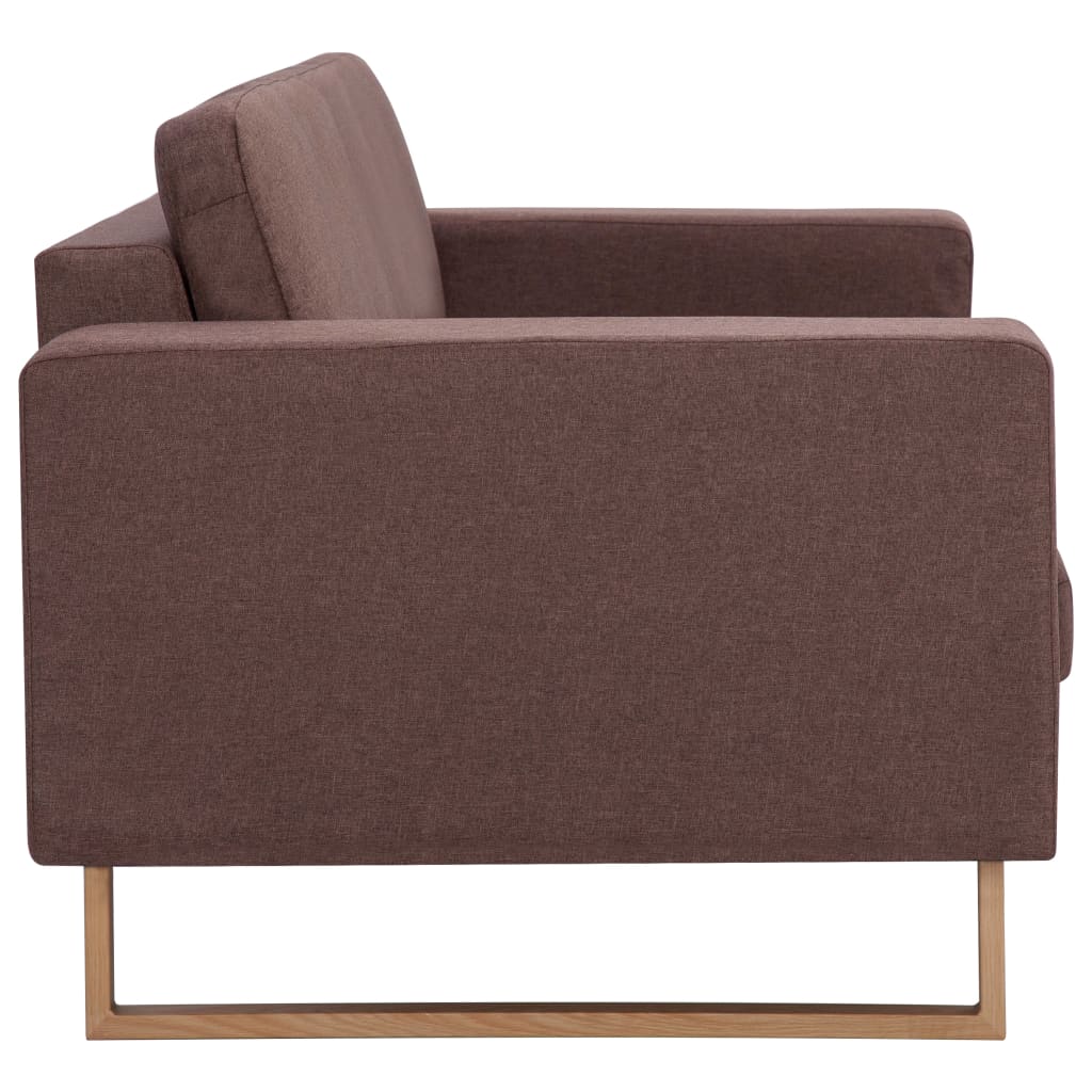 3-Sitzer-Sofa Stoff Braun