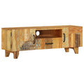 TV-Schrank Handgeschnitzt 120x30x40 cm Altholz Massiv