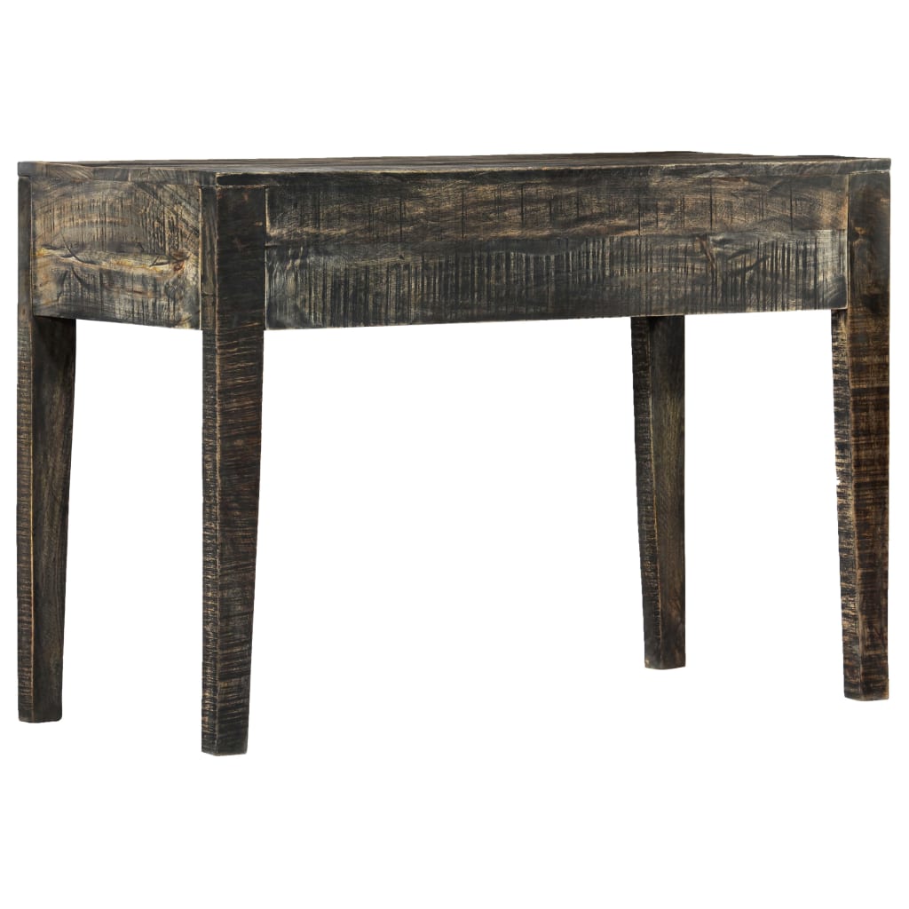 Schreibtisch Schwarz 110×50×75 cm Massivholz Mango