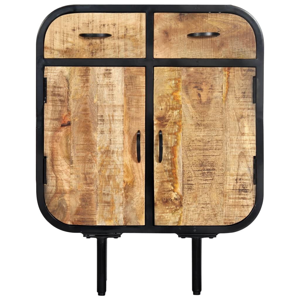 Sideboard 60×30×75 cm Massivholz Mango und Eisen